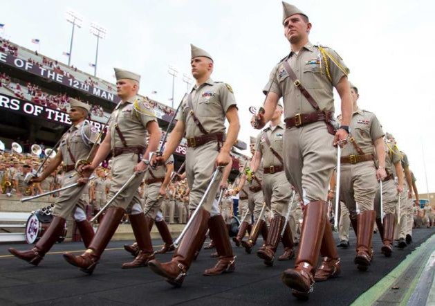 cadets marching in formation
